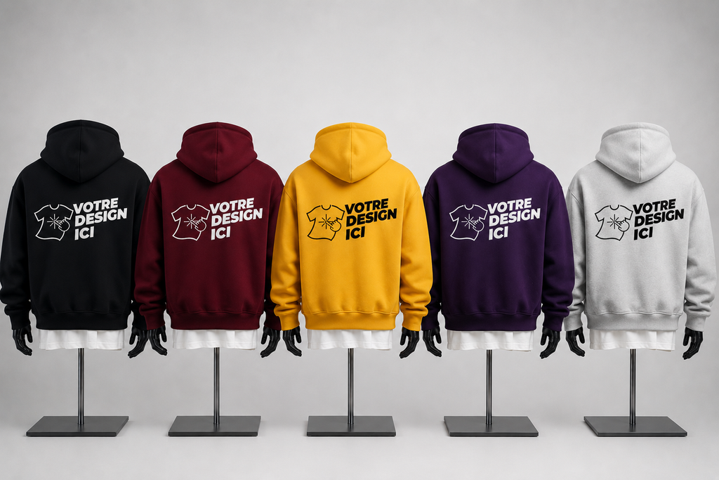 Sweat à capuche personnalisé brodé