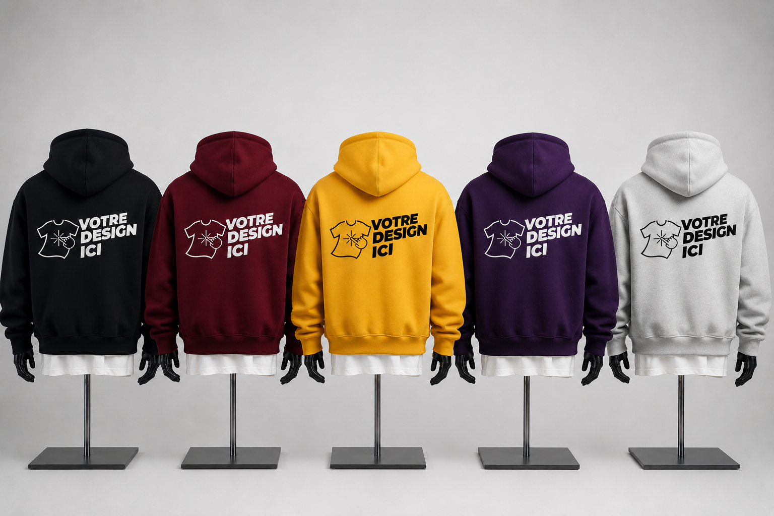 Sweat à capuche personnalisé brodé