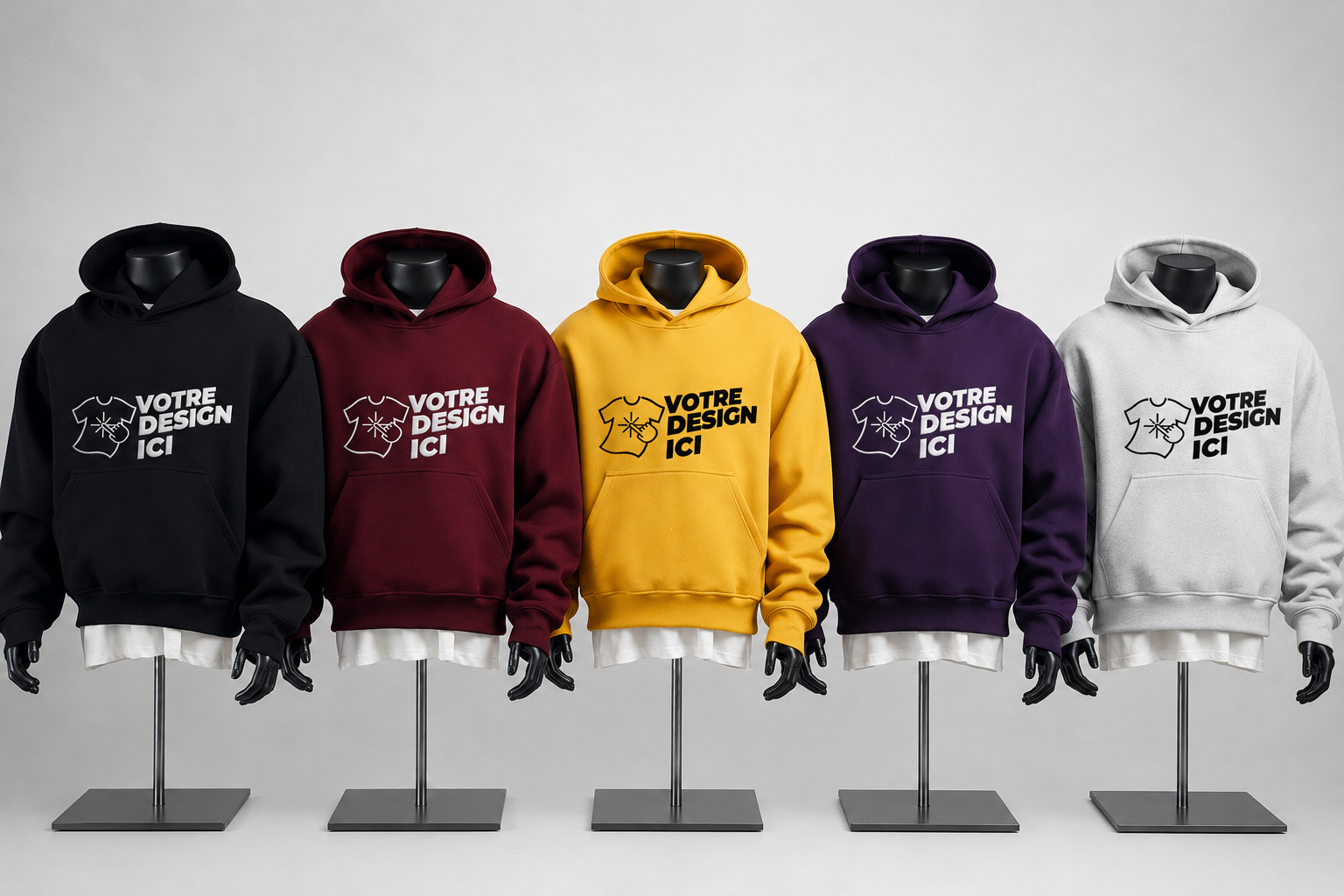 Sweat à capuche personnalisé brodé