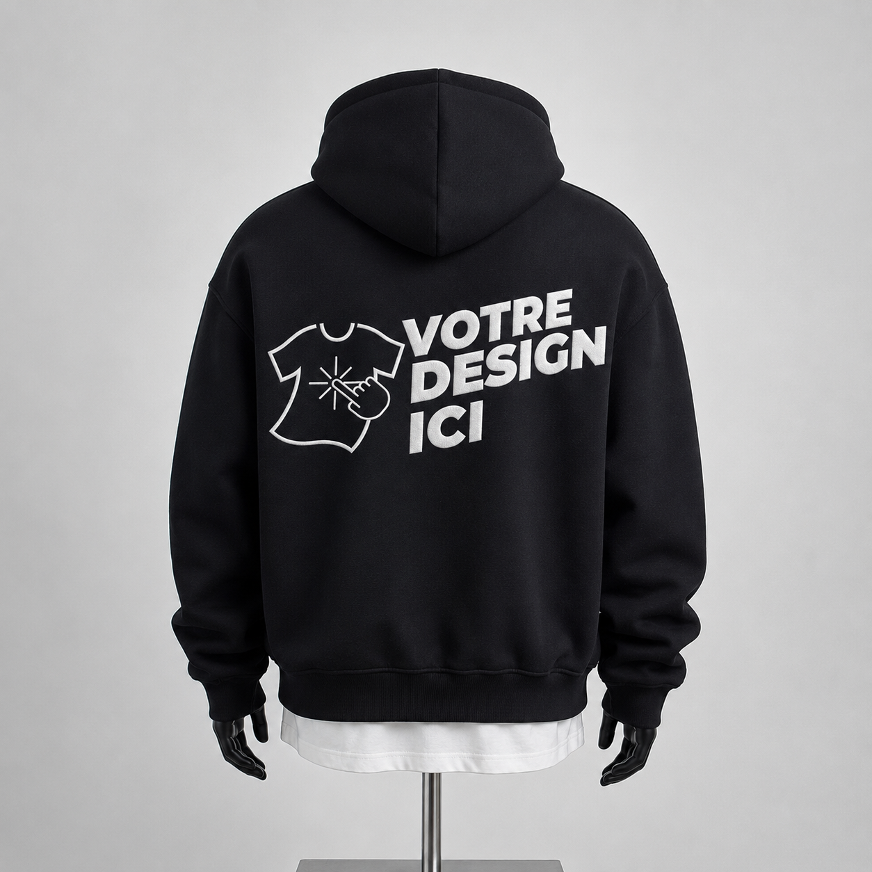 Sweat à capuche personnalisé brodé