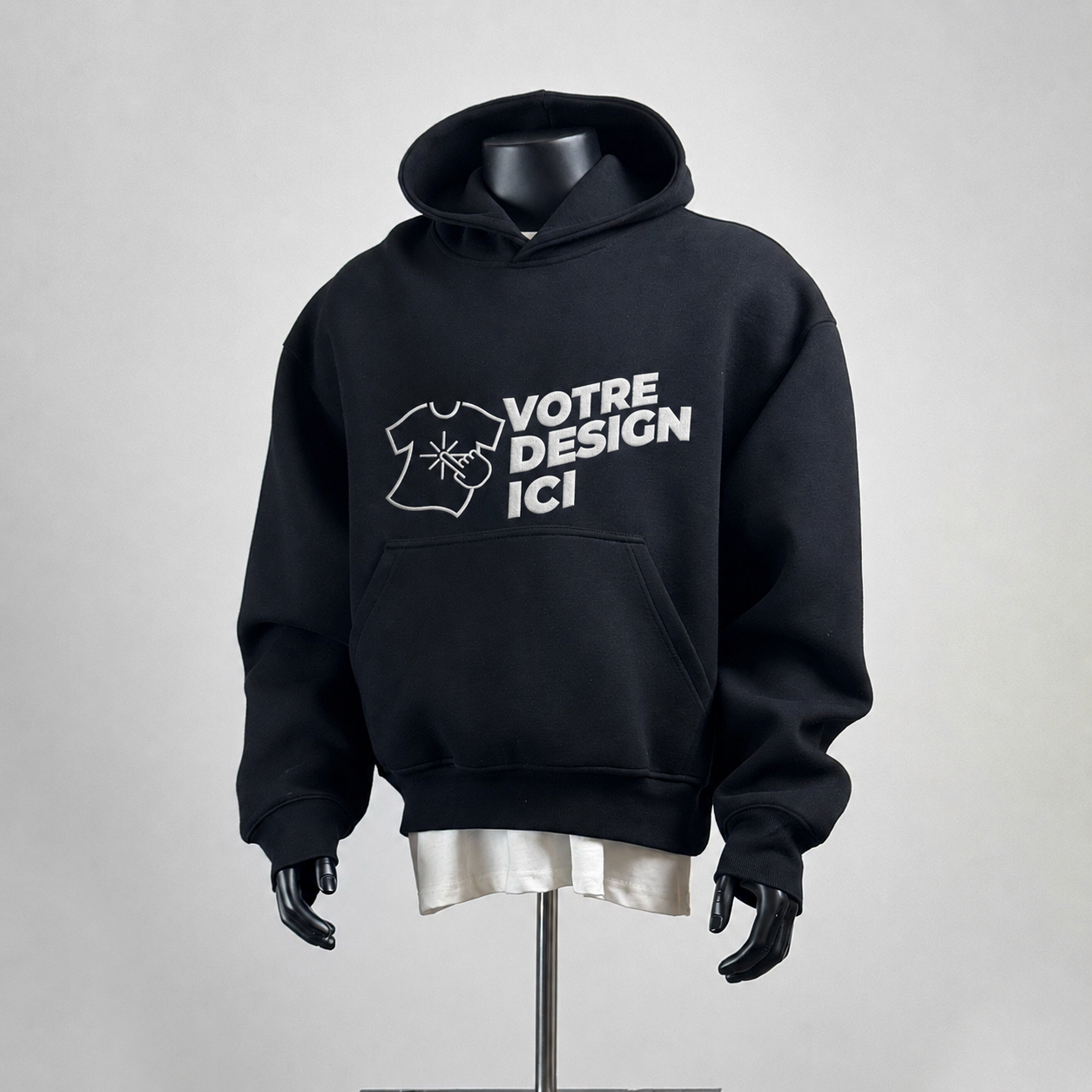 Sweat à capuche personnalisé brodé
